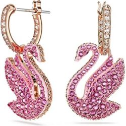 Swarovski Iconic Swan Crystal Necklace and Earrings Jewelry Collection
