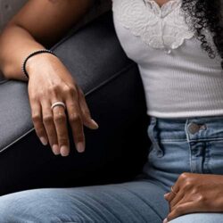 Enso Rings Bevel Thin Silicone Wedding Ring – Hypoallergenic Unisex Stackable Wedding Band – Comfortable Minimalist Band – 5.08mm Wide, 2.16mm Thick - Image 11