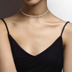 Miabella 925 Sterling Silver Figaro, Beaded Singapore, Sparkle, Cuban Link Chain, Adjustable Choker Necklace for Women Made in Italy - Image 3