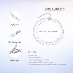 CHIC & ARTSY 925 Sterling Silver Ankle Bracelet Multilayer Anklets for Women Satellite, Star, Cross, Circle, Butterfly, Teardrop, Oval Disk Layered Anklet Beach Jewelry - Image 5
