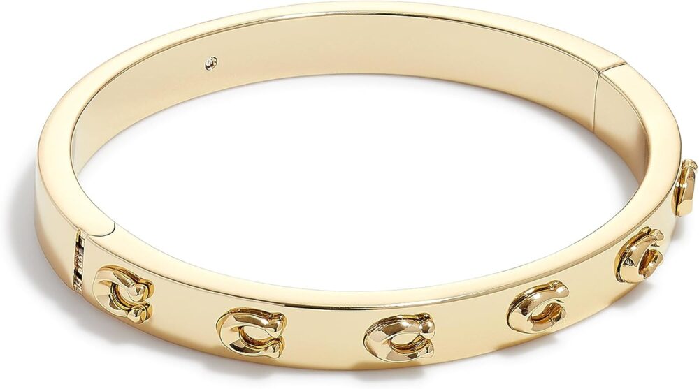 Coach Pegged C Logo Hinged Bangle Bracelet