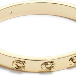 Coach Pegged C Logo Hinged Bangle Bracelet