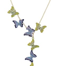 Betsey Johnson Womens Butterfly Necklaces