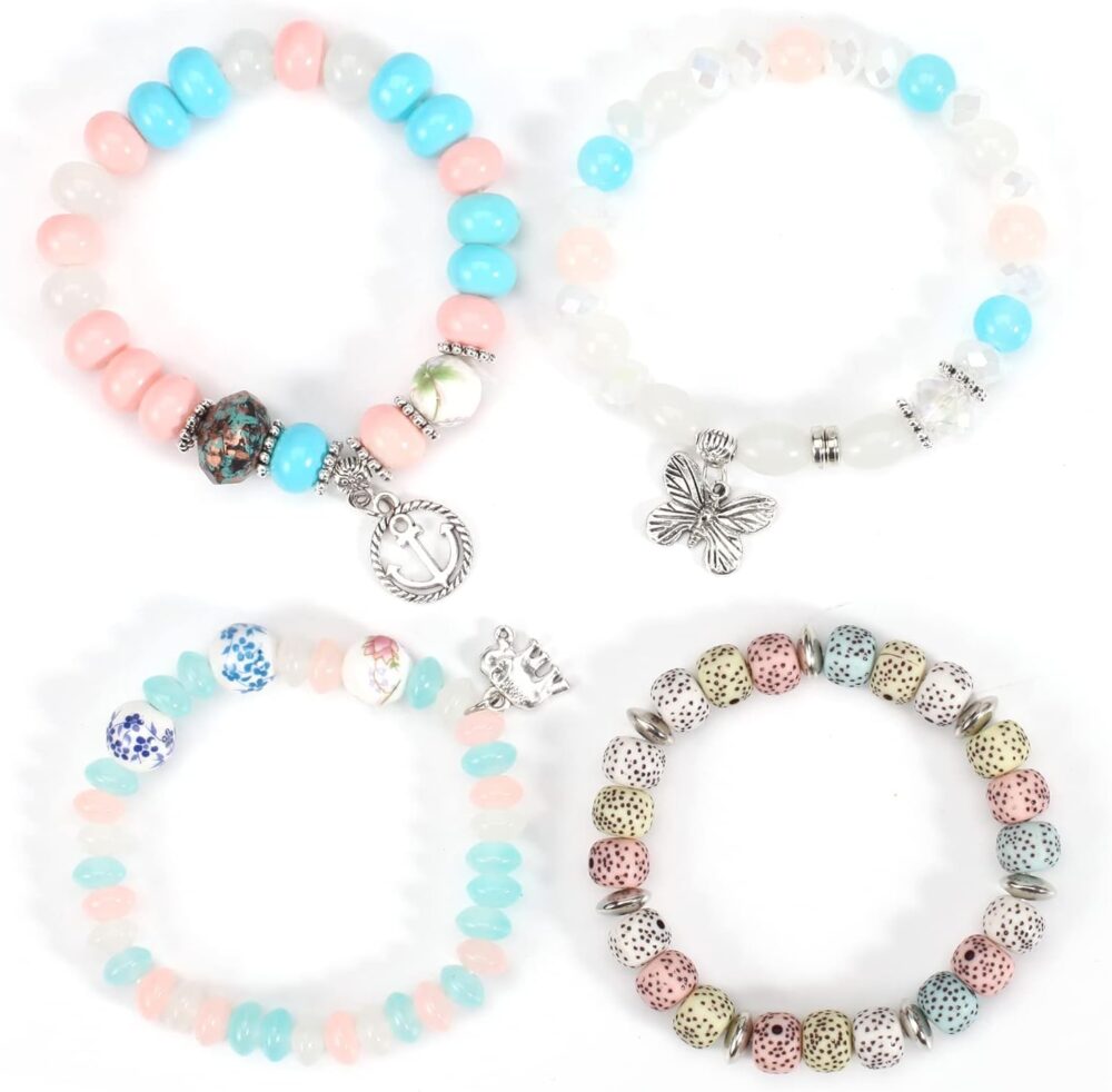 Twinfree Bohemian Bracelets for Women Stretch Multilayer Colorful Beads Bracelet with Charm Jewelry - Image 3