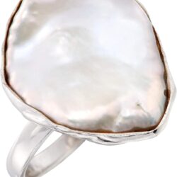 Ross-Simons 20x16mm Cultured Keshi Pearl Ring in Sterling Silver - Image 5