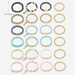Bohemian Bracelet Sets for Women - 6 Sets Stackable Stretch Bracelets Multi-color Boho Jewelry for Women Hippie Bracelets Dainty Jewelry Best Friend Gift - Image 3