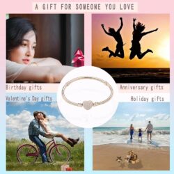 Pandora Charm Snake Pattern Bracelet 925 Sterling Silver Snake Pattern Bracelet, Gift for Women Girls - Image 5