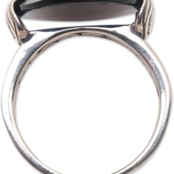 NOVICA Artisan Handmade Onyx Cocktail Ring Oval .925 Sterling Silver from Bali Red Single Stone Indonesia Birthstone 'Mysterious Oval' - Image 3