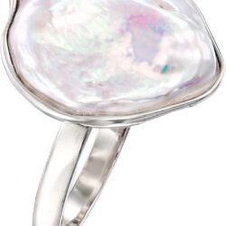 Ross-Simons 20x16mm Cultured Keshi Pearl Ring in Sterling Silver - Image 3