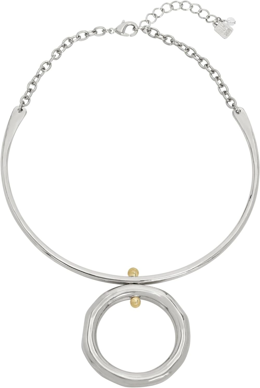 Robert Lee Morris Soho Womens Open Circle Pendant Wire Necklace