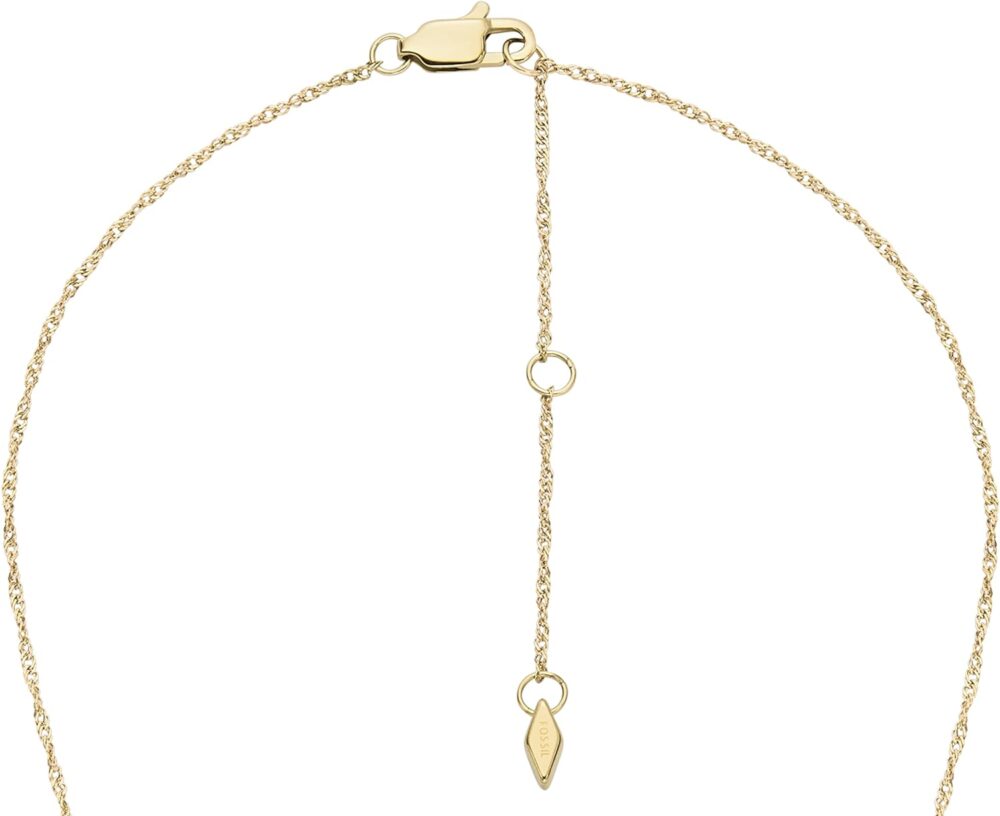 Fossil Women's Gold-Tone Stainless Steel Pendant Chain Necklace for Women - Image 5