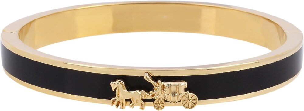 Coach Horse & Carriage Enamel Hinge Bracelet