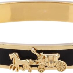 Coach Horse & Carriage Enamel Hinge Bracelet