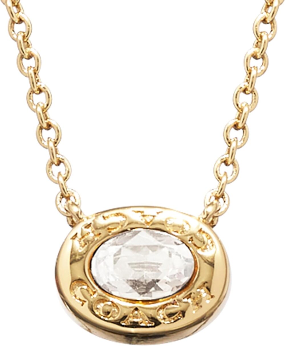 Coach Women's Signature Stone Pendant Necklace - Image 3