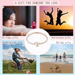 Pandora Charm Snake Pattern Bracelet 925 Sterling Silver Snake Pattern Bracelet, Gift for Women Girls - Image 5