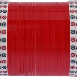 Efulgenz Indian Red White Bridal Bangle Set for Wedding Punjabi Chuda Set Traditional Bridal Chura Set Bracelet Acrylic Bangle Set Fashion Jewelry for Women, (Set of 48 Pcs), 2.4 - Image 8