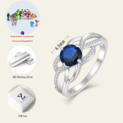 YL Celtic Knot Rings 925 Sterling Silver Twisted Ring Cubic Zirconia Infinity Statement Rings for Women - Image 6