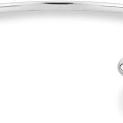Miabella 925 Sterling Silver or 18Kt Gold Over Silver Italian Thin Adjustable Organic Teardrop Open Cuff Bangle Bracelet for Women Handmade in Italy - Image 2