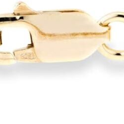 Miabella Italian 18K Gold Over Silver 4mm Flat Byzantine Link Chain Bracelet for Women, 925 Italy - Image 2