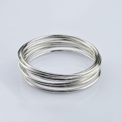 Dankadi Bohemian Women 925 Sterling Silver Bracelet Minimalist Glossy 3/6/9 Combined Bracelet 60-65MM Original Silver Bangle PartyJewelry Gift - Image 7