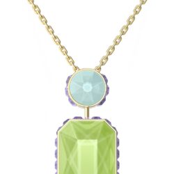 Swarovski Orbita necklace, Drop cut crystal
