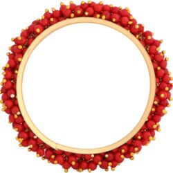 Efulgenz Fashion Jewelry Indian Bollywood Gold Tone Crystal Beaded Bracelets Bangle Set (2 Pieces) For Women - Image 3