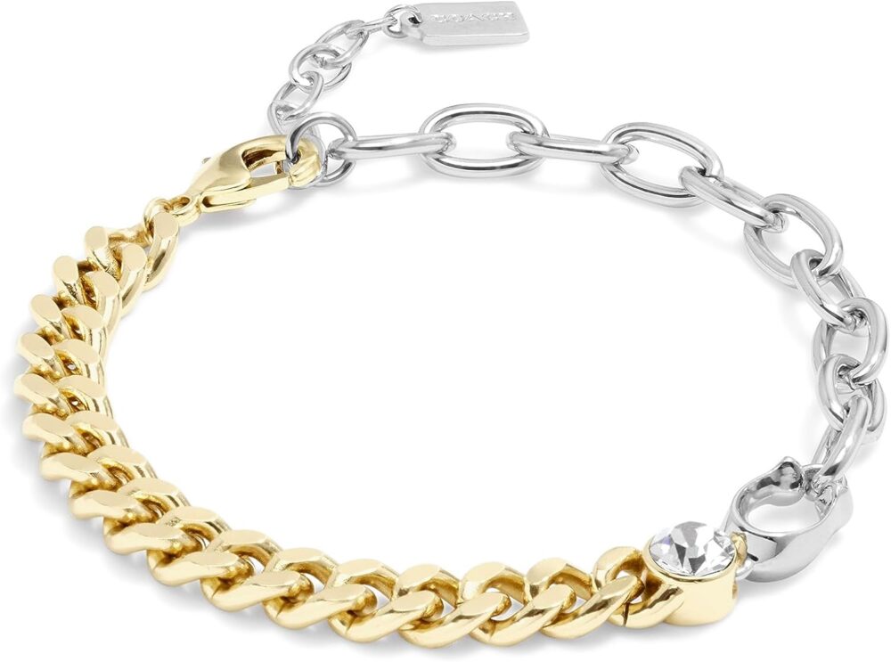 Coach Women's Signature Mixed Chain Bracelet