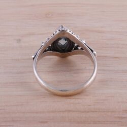 NOVICA Artisan Handmade Blue Topaz Singlestone Ring .925 Sterling Silver from India Cocktail Gemstone Birthstone 'Morning Luxury' - Image 3