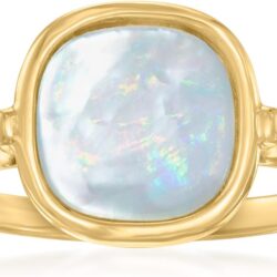 Ross-Simons Italian Mother-Of-Pearl Ring in 14kt Yellow Gold