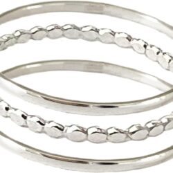Mini Bitsy Stacking Rings | Three 14K Gold Filled or Sterling Stacking Rings | Wear as Toe Rings, Knuckle or Finger | Unisex Design - Image 4
