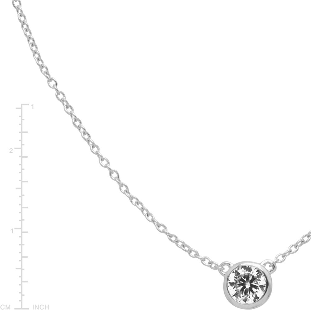 Silpada 'Marvel' Cubic Zirconia Necklace in Sterling Silver, 16" + 2" - Image 5