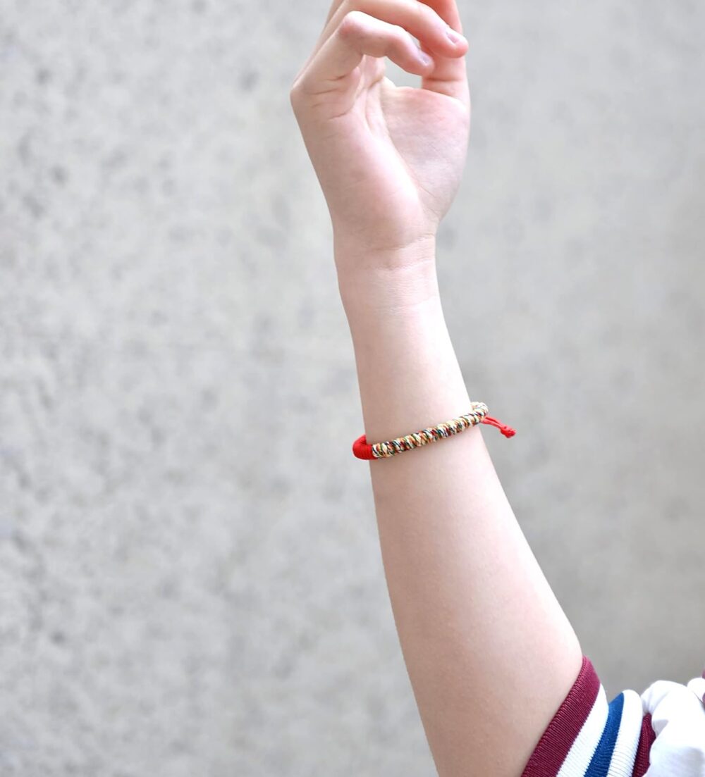 Small, Medium, Large Size-Handmade Tibetan Vajra Knot Lucky Red String Bracelet for Fate and Strong Protection Kabbalah jewelry for women and men and kids - Buddhist Bracelets - Image 5