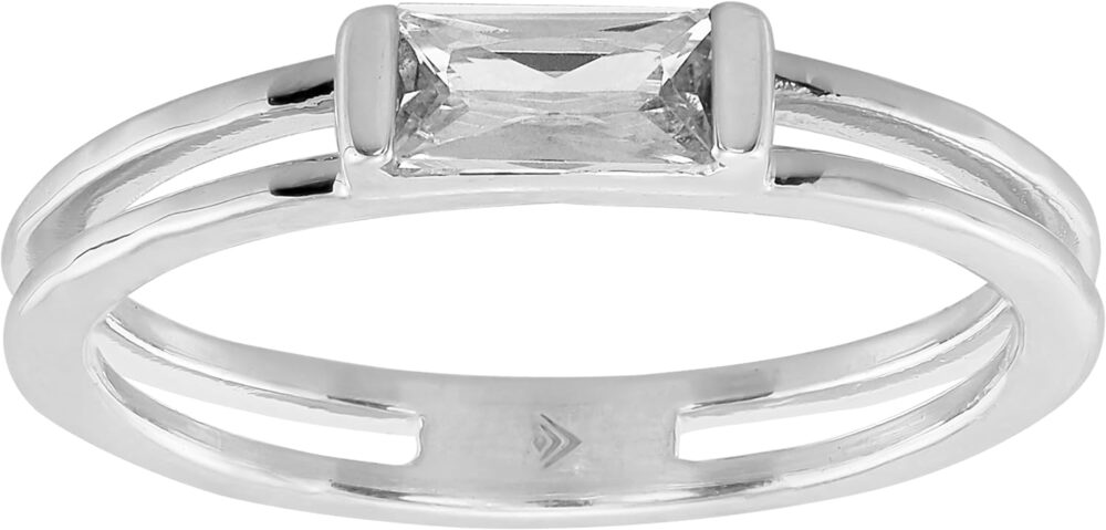 Silpada 'Baguette Stack' Cubic Zirconia Ring in Sterling Silver - Image 6