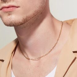 Ana Luisa Chain Necklace - 14K Gold Plated Link Chain Necklace - Versatile, Easy-To-Layer, Hypoallergenic, Water-Resistant & Tarnish-Free Necklace - 14K Gold Necklace - Adjustable Chain Length - Image 5