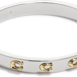 Coach Pegged C Logo Hinged Bangle Bracelet