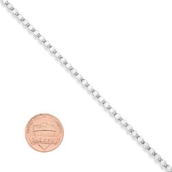 Miabella 925 Sterling Silver Figaro, Beaded Singapore, Sparkle, Cuban Link Chain, Adjustable Choker Necklace for Women Made in Italy - Image 5
