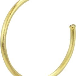 Everybody's Favorite Large 2.5 Inch Tubular Lightweight Statement Hoop Earrings in Brush Gold Plated - Image 2