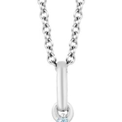 Jewelili Enchanted Disney Fine Jewelry 14K Rose Gold over Sterling Silver 1/20 CTTW Diamond with Swiss Blue Topaz and Rose De France Elsa Snowflake Pendant Necklace