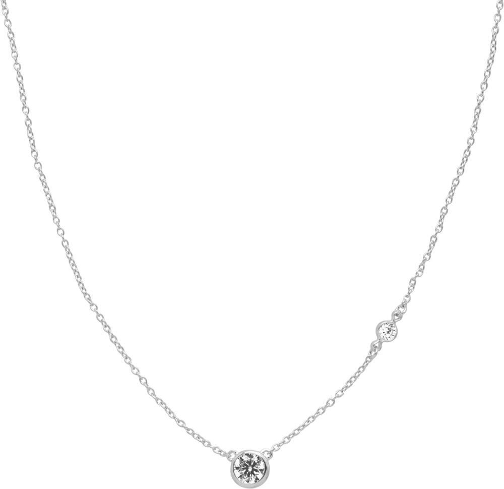 Silpada 'Marvel' Cubic Zirconia Necklace in Sterling Silver, 16" + 2"