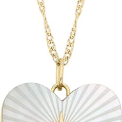 Fossil Women's Gold-Tone Stainless Steel Pendant Chain Necklace for Women