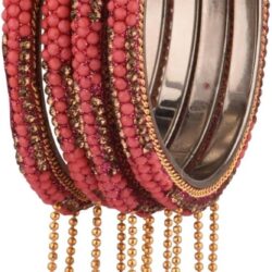 Efulgenz Velvet Bangle Set Beaded Bracelet Indian Bangles for Women Beaded CZ Crystal Rhinestone Bracelet Bangle Boho Wedding Bridal Jewelry