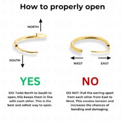 14k Yellow Gold Round Endless Hoop Earrings - 10-20mm… - Image 5