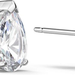 Swarovski Attract Pear Jewelry Collection, Rhodium Finish, Clear Crystals - Image 2