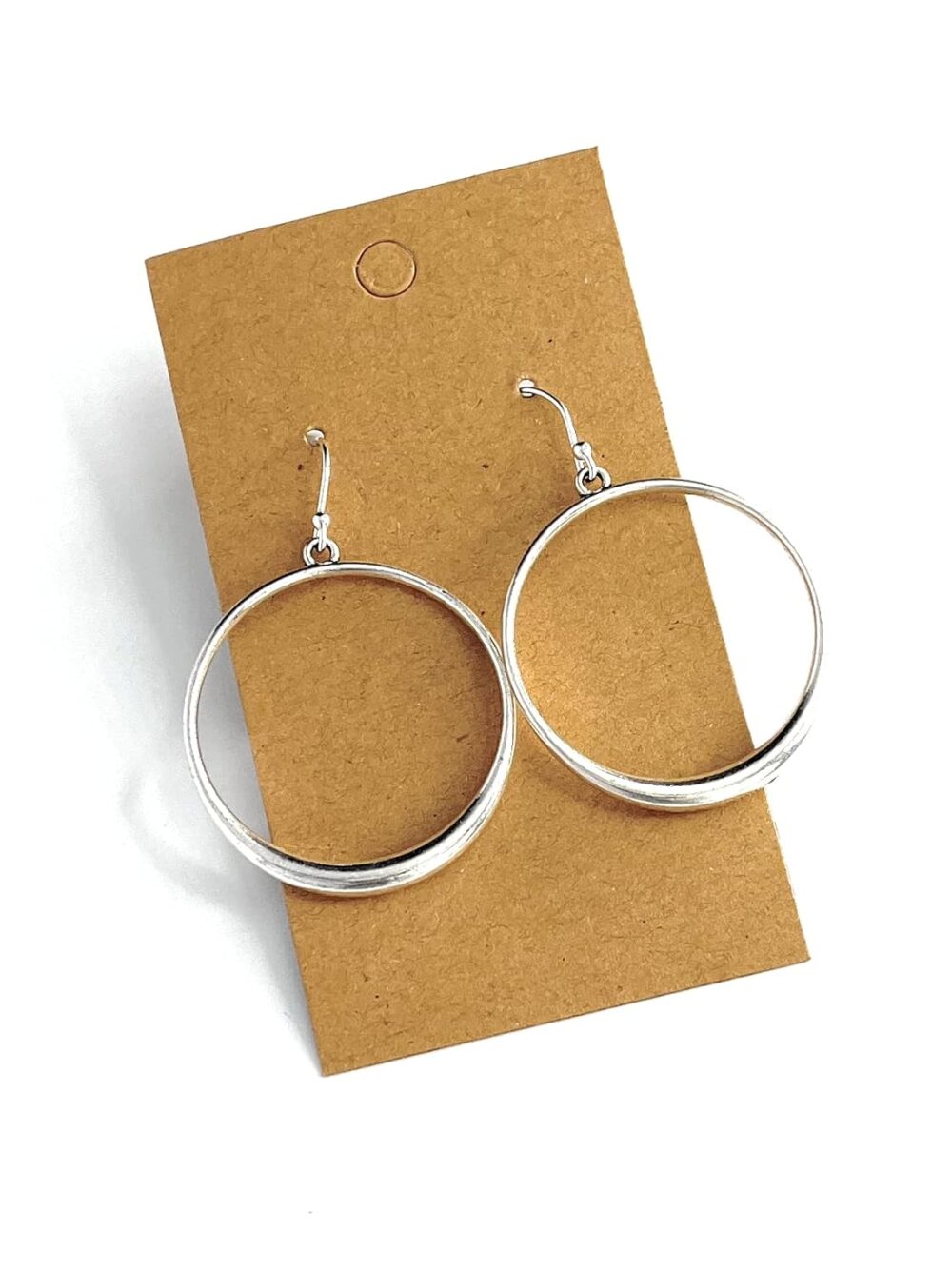 Open Hoop on Sterling Silver Dangle Earrings Boho Bohemian - Image 3