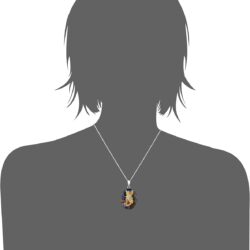 Amazon Essentials Sterling Silver Pressed Flower Pendant Necklace (previously Amazon Collection) - Image 2