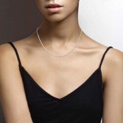 Miabella 925 Sterling Silver Italian 1.5mm, 2mm, 2.5mm Round Snake Chain Necklace for Women Made in Italy - Image 3