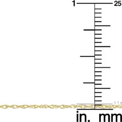 Kooljewelry Sterling Silver or Yellow Gold and Sterling Silver Rope Chain Necklace For Women (1.1 mm, 1.5 mm, 1.8 mm or 2.4 mm - Sizes from 14 to 30 inches long) - Image 5