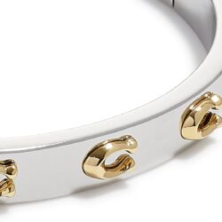 Coach Pegged C Logo Hinged Bangle Bracelet - Image 2