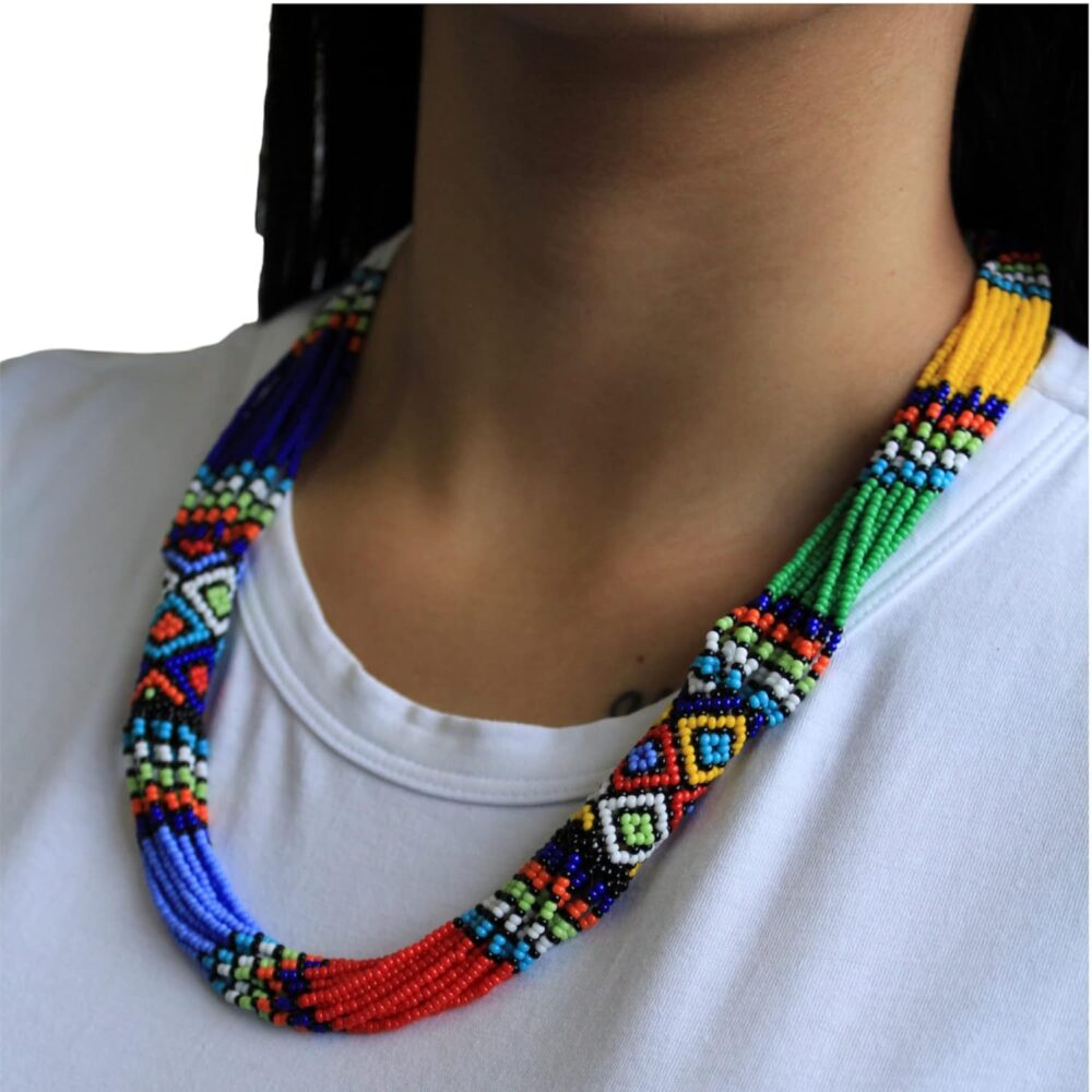 Zulu Necklace | Handmade by Hillcrest AIDS Centre Trust Crafters - Image 2