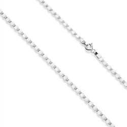 Miabella 925 Sterling Silver Figaro, Beaded Singapore, Sparkle, Cuban Link Chain, Adjustable Choker Necklace for Women Made in Italy - Image 2